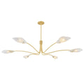 Lampa wiszaca o dekoracyjnym profilu z eleganckim profilem w odcieniu bieli