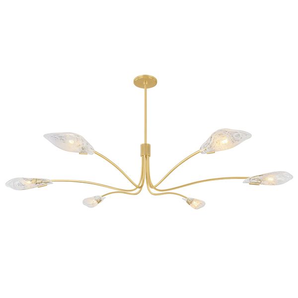 Lampa wiszaca o dekoracyjnym profilu z eleganckim profilem w odcieniu bieli