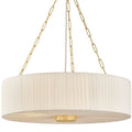 Lampa wiszaca o lekkiej bryle z naturalnym charakterem w odcieniu bieli do salonu