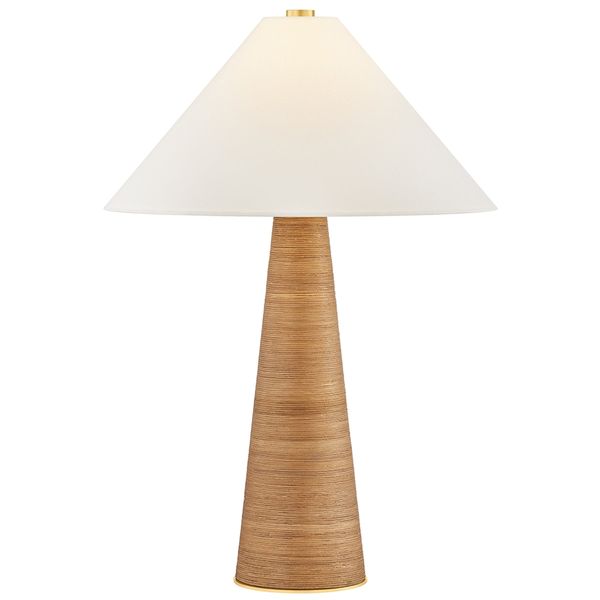 Lampa sto owa o klasycznym wykonczeniu z naturalnym charakterem w odcieniu bieli