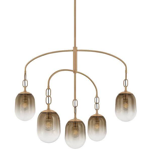 Lampa wiszaca o zaokraglonej formie z agodnym konturem w odcieniu bieli